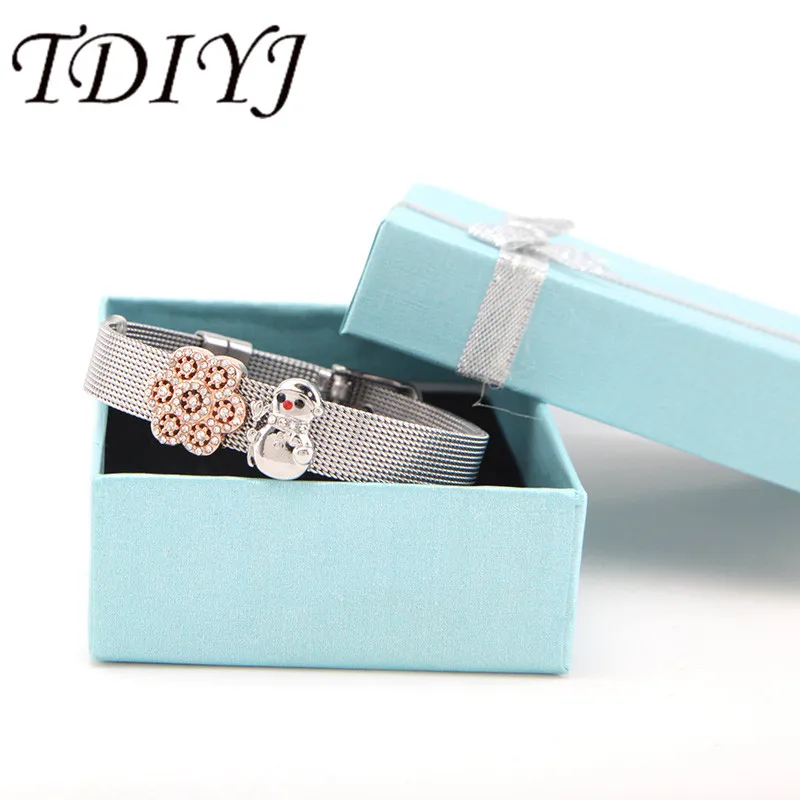 TDIYJ Новая коллекция Снеговик Снежинка сделай сам из нержавеющей стали сетка