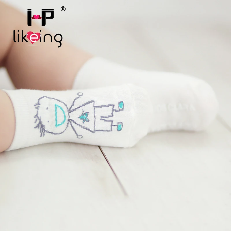 Lovely Cartoon Anti-slip Cotton Baby Socks Unisex Toddler Sock Floor meias para bebe Infant Boys Girls Cat Skid Resistance | Детская