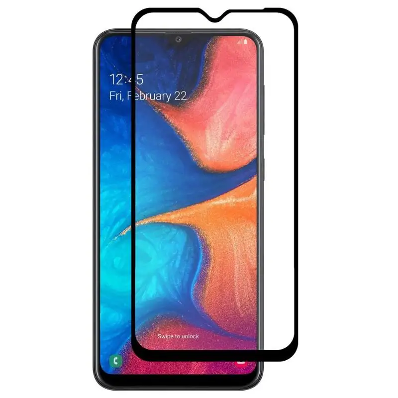 Шапка принц 2.5D 9H полная пленка для экрана из закаленного стекла Samsung Galaxy A20e|Защита