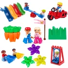 Большой размер Строительные блоки DIY качели морские фигурки аксессуары игрушки для детей строительные блоки детский подарок oyuncak