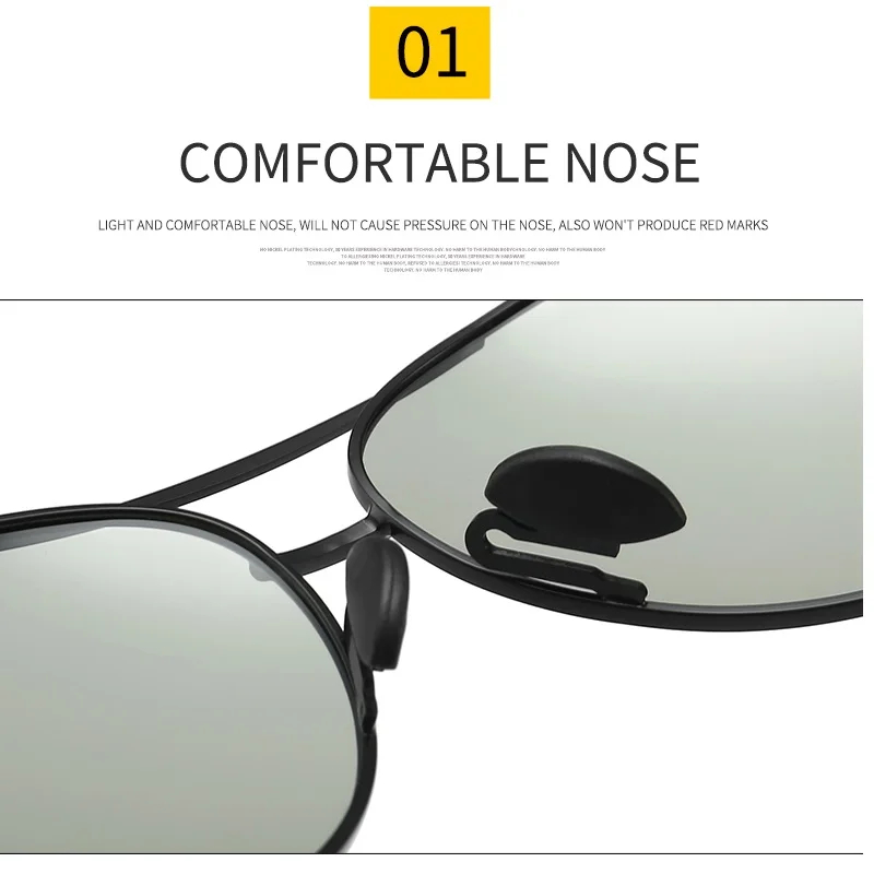 Солнцезащитные очки Мужские фотохромные классические поляризационные меняющие