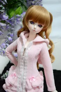 Wamami 600 # розовое пальто с капюшономодежда 14 MSD DOD BJD Dollfie