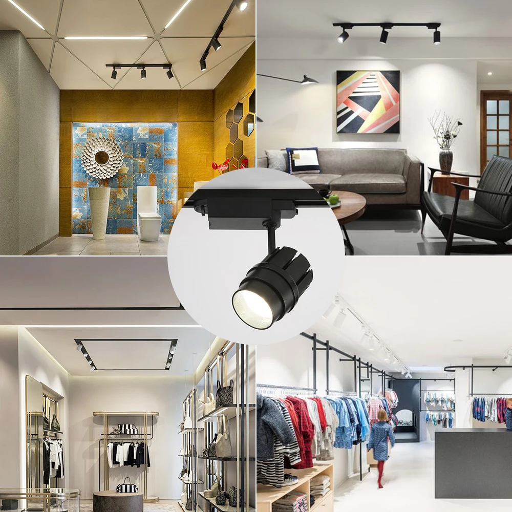 

30W Modern LED Track Light Rail Spot Lamp Clothing Shop Windows Showrooms Ceiling fixture Kitchen Lighting kits verlichting