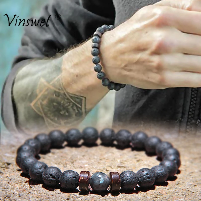

Lava Diffuser Bracelets Men Bracelets Natural Stone Bracelets Beads Men Jewelry Women Bracelet hommes bijoux