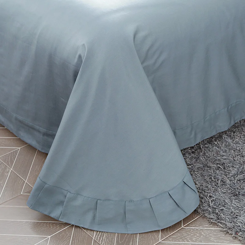 Luxury Egypt Cotton Elegant life Bedding Set Embroidery Silky Delicate Duvet Cover Bed Sheet Pillowcases Queen King Size 4/6Pcs | Дом и сад
