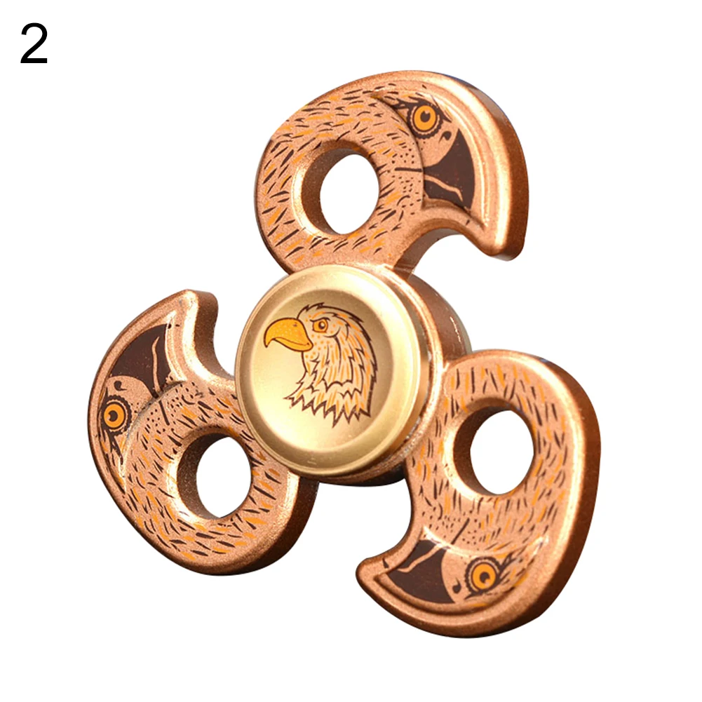 Головы орла Непоседа ручной Spinner металл палец ВДГ фокус СДВГ аутизм игрушка в
