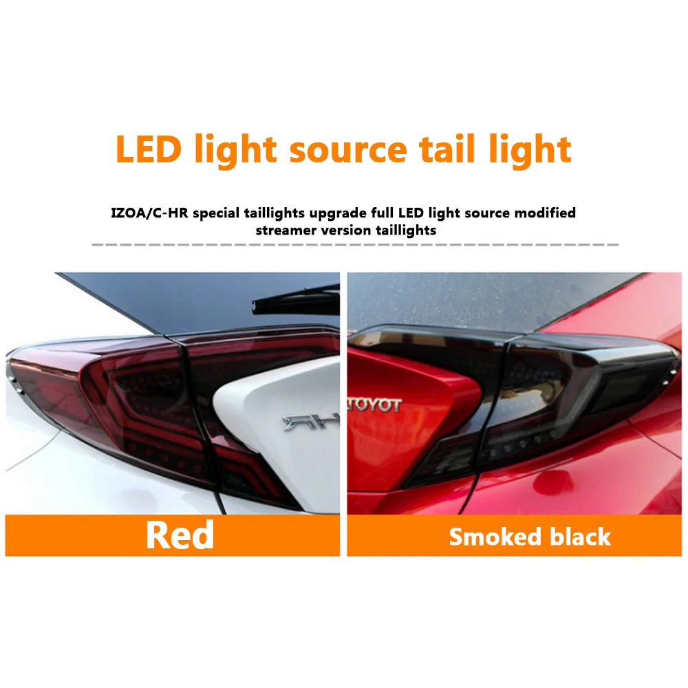 Modified Taillight Assembly Decorative LED Streamer Turn Signal Brake Light Indicator Width Lamp For CHR Takizawa | Автомобили и