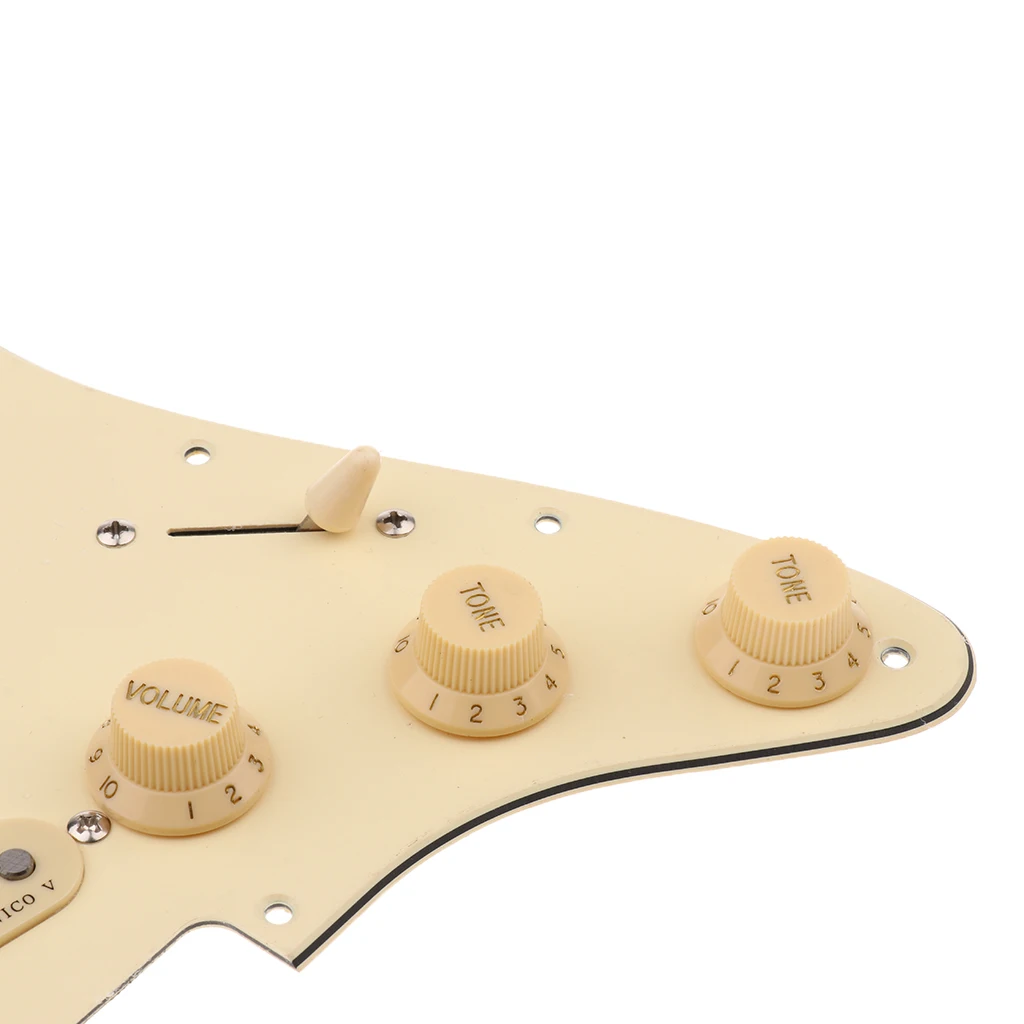 SSS Pickguard загруженные Alnico V пикапы 11 отверстий для Strat ST запасные части гитары