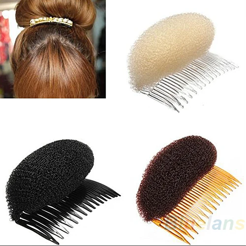 

500 шт./лот стайлер для волос Объем Bouffant Beehive Shaper ролик bumits Bump Пена на прозрачной расческой Аксессуары