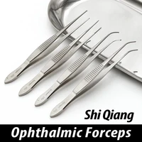suzhou stronger stainless steel eye tweezers ophthalmic tweezers 10cm medical tweezers platform with double eyelid surgery tools