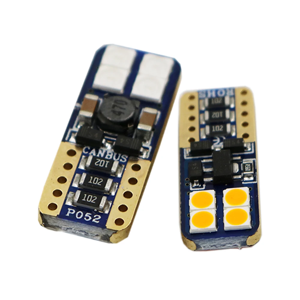 YSY 50 шт. T10 Canbus светодиодный 10 W5W 3030 8SMD Led s автомобильное освещение боковая лампа с