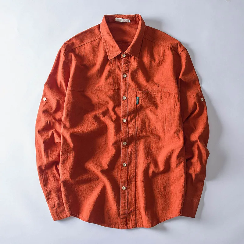 Quality Good Breathable Cotton Solid Print Casual Men's Dress Shirt Button Slim Fit Men Shirts Long Sleeve Camisa Masculina