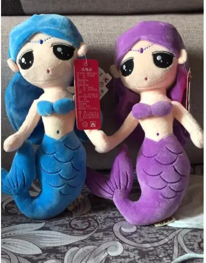 1pc 30cm 40cm 50cm cartoon princess mermaid pacify sleepy plush doll pillow stuffed toy children girl bed gift | Игрушки и хобби