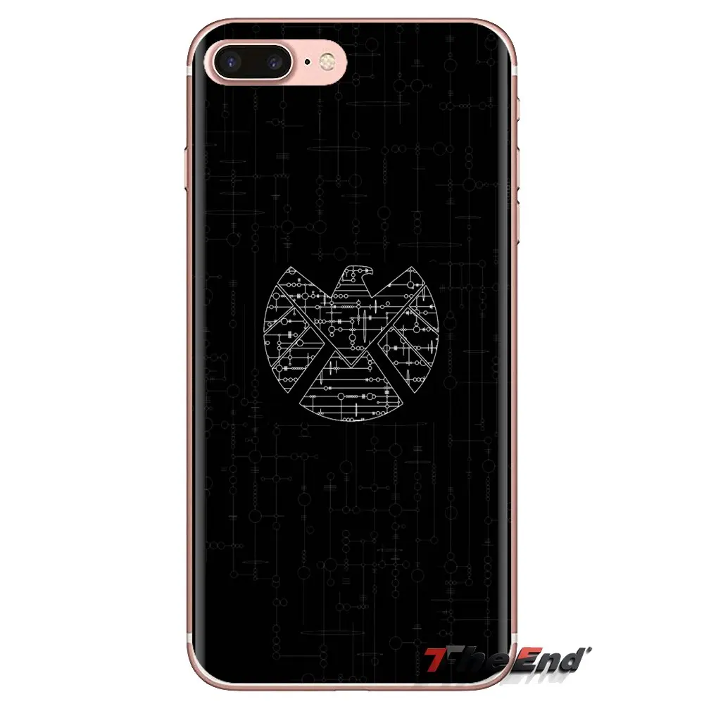 Для Huawei G7 G8 P7 P8 P9 P10 P20 P30 Lite Mini Pro P Smart Plus 2017 2018 2019 чехол из ТПУ Marvel S.H.I.E.L.D агенты щита |