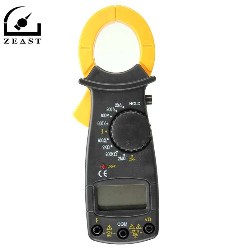 Цифровой мультиметр с зажимом вольтметр амперметр Омметр вольт переменный ток