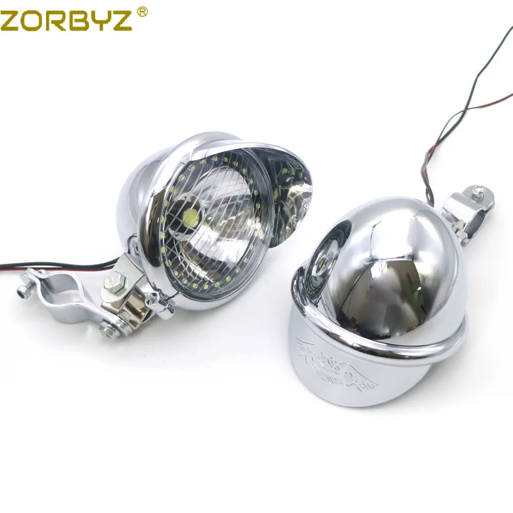 ZORBYZ мотоциклетный Хромированный Светодиодный проходящий точечный