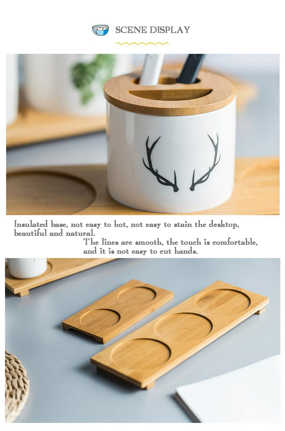 Green Pattern Ceramic Toothbrush Cup Set Nordic Fashion Simple Couple Mouth Mug Bathroom Accessories Good Looking Food Container