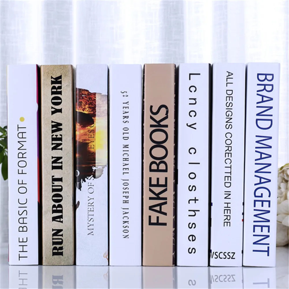 10 шт. продажа поддельных книжных шкафов Декор Гостиная кофейная панель имитация