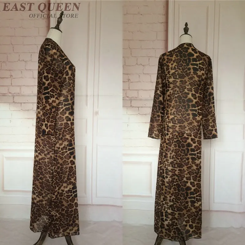 Женское шифоновое платье с длинным рукавом Abaya мусульманское Повседневное