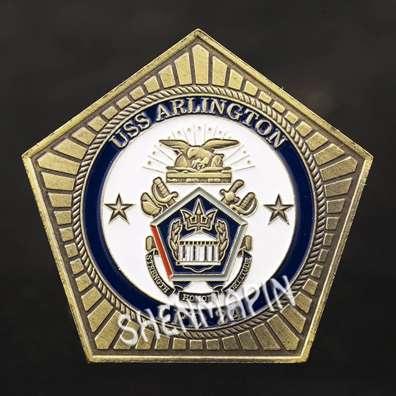 Памятная монета США Арлингтон военно-морской флот и ВВС вызов Пентагон военные