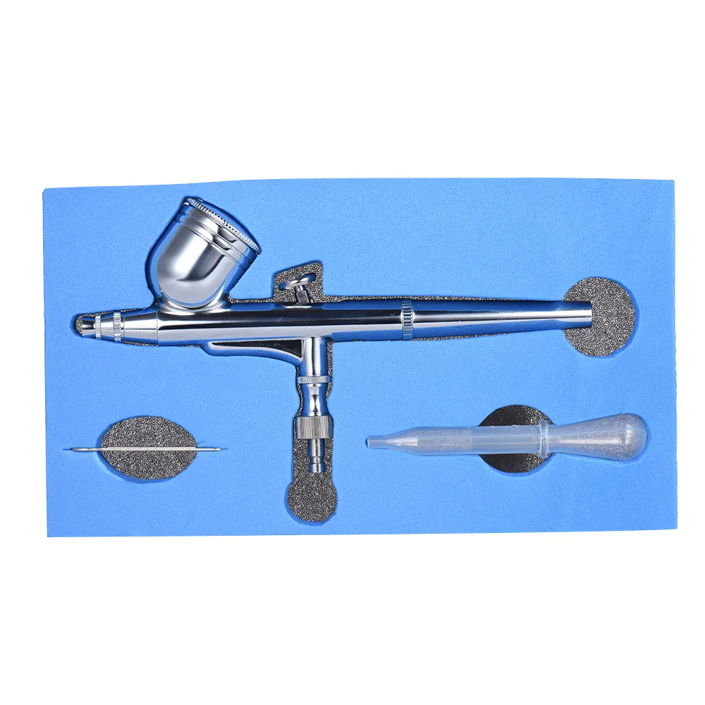 Мини Аэрограф 0 3 мм краскопульт с гравитационной подачей Двойное действие