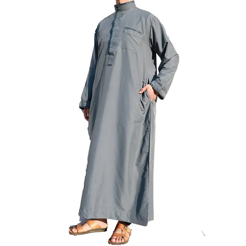 (12 шт./лот) 2019 новейший дизайн мусульманская Мужская одежда abayas YM111|Мусульманская