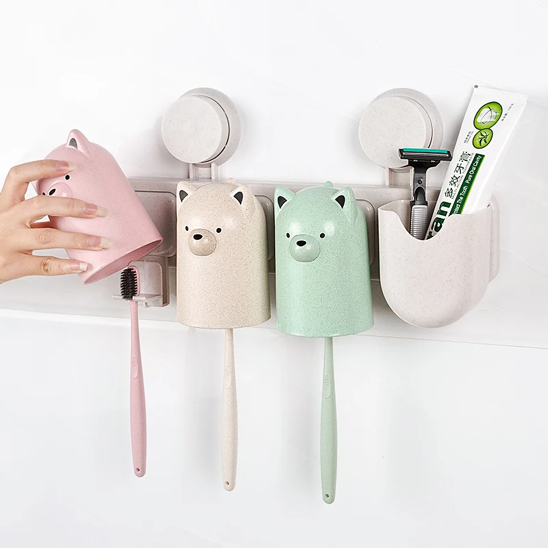 1 шт. креативная настенная присоска с мультяшным изображением семьи из четырех