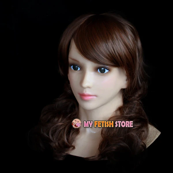 

(SF-15) Party crossdress masquerade fancydress cosplay realistic human face silicone female/girl full head mask fetishwear