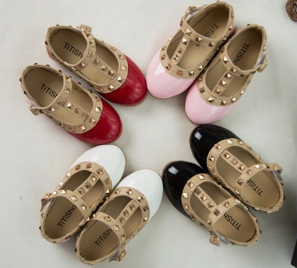 Spring/Autumn Girls Shoes For Children Princess Sneaker PU Leather Baby&ampKids Cute Flat Sandals Size 21-36 |