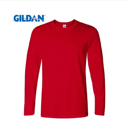 Хлопковая мужская футболка с длинным рукавом футболки под заказ логотипом