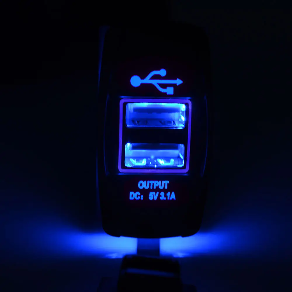 WUPP Dual USB Автомобильное зарядное устройство адаптер питания 3.1A 5 в двойной USB разъем зарядное устройство DC 12 В 24 В для iPhone 5 6 6S samsung Android