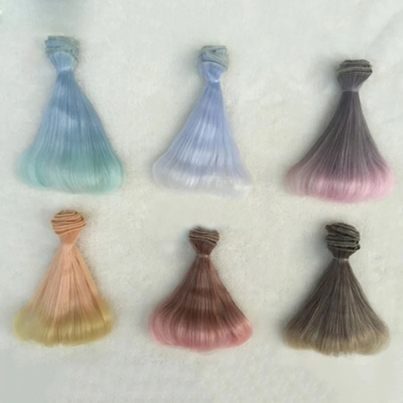 Высокотемпературные термостойкие кукольные волосы для 1/3 1/4 1/6 BJD diy парики с