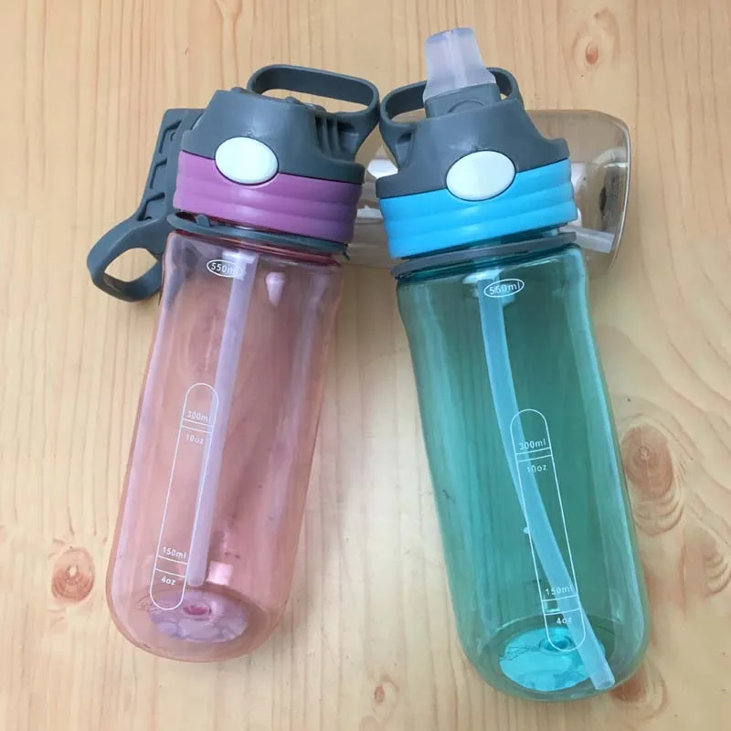 550 мл лидер продаж детская бутылка для питья с соломинкой Чашки Sippy складная