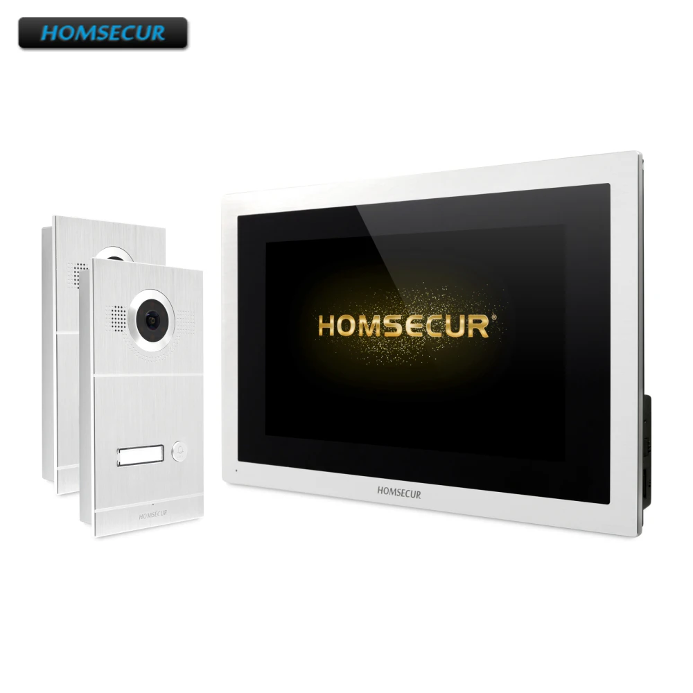 

HOMSECUR 10" AHD Video Door Entry Security Intercom CCTV Camera Supported for House/Flat BC121HD-1S+BM114HD-S