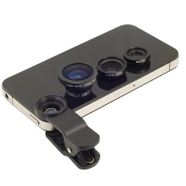 3 в 1 Рыбий Глаз Объектив для Камеры Мобильного Телефона Широкий + Макро Линзы CUBOT