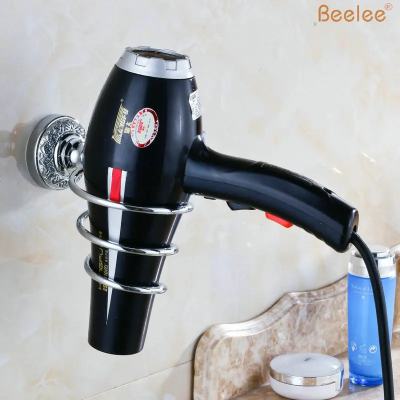 

Beelee BL7850C Бесплатная доставка оптом и в розницу высококлассный настенный держатель для фена стойка латунный органайзер для хранения волос