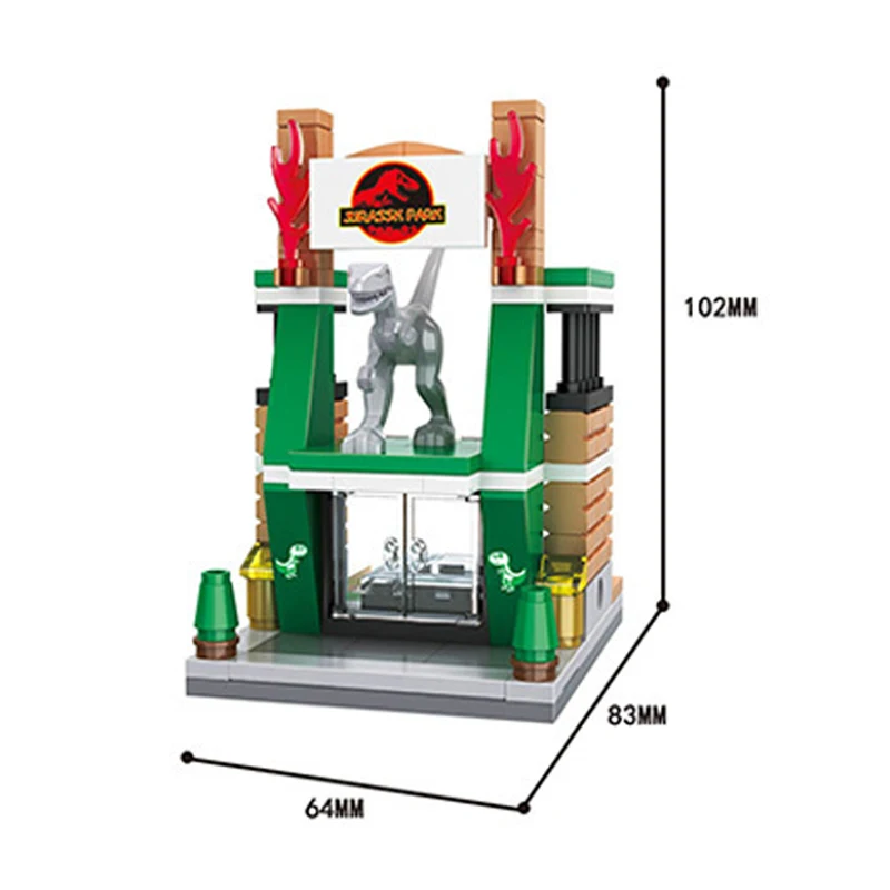 24 стиля Строительные блоки мини-Модель &quotулица&quot магазин городской серии