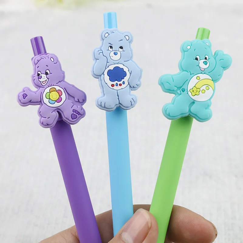 7 шт./компл. заботливые мишки гелевая ручка каваи 0 5 мм черные чернила конфеты цвет
