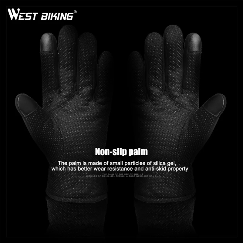 WEST BIKING зимние велосипедные перчатки с закрытыми пальцами толстые