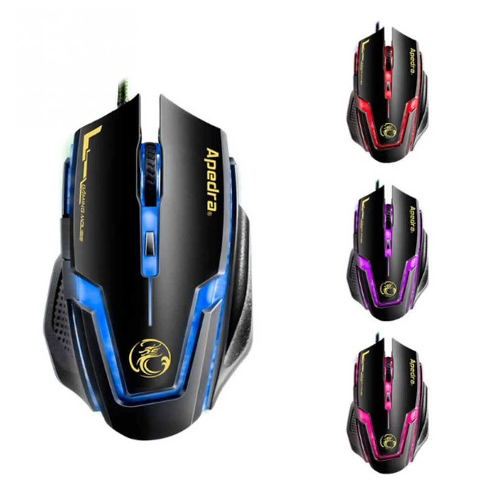 Проводная Мышь Gaming Mouse 6 Кнопок Компьютерной Мыши 3200 ТОЧЕК/ДЮЙМ USB Оптическая мышь