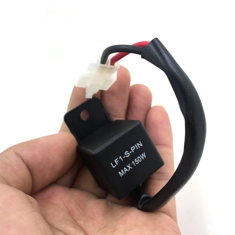 

2-Pin Electronic LED Flasher Relay FIX Motorcycle Turn Signal Bulbs Hyper Flash