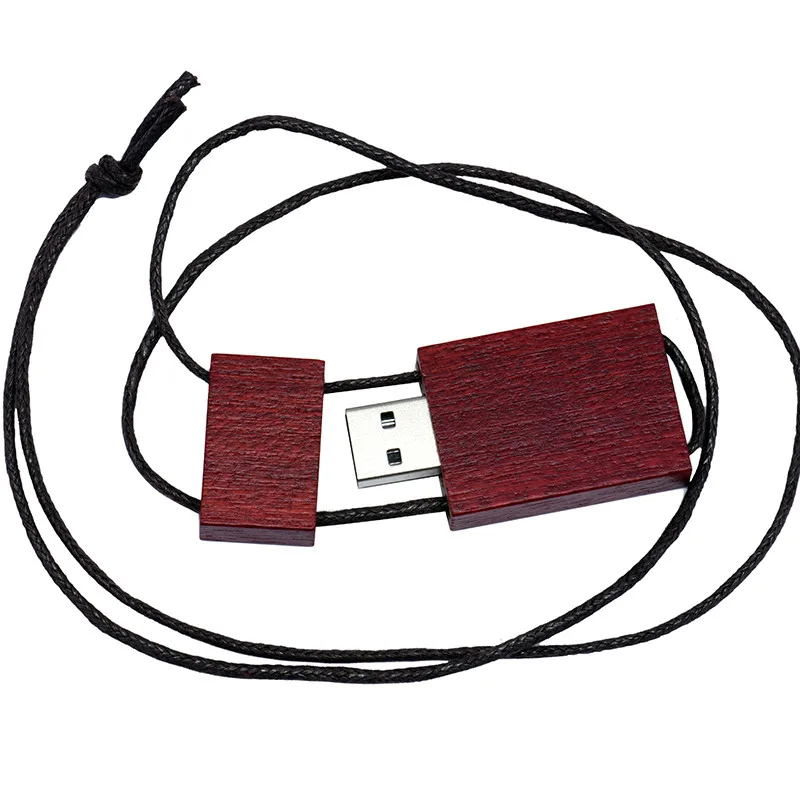JASTER Nutural деревянный USB флеш-накопитель ремешок деревянная Флешка 8 ГБ 16 ГБ 32 ГБ флеш-накопитель карта памяти U диск логотип клиента - Цвет: Rose wood0