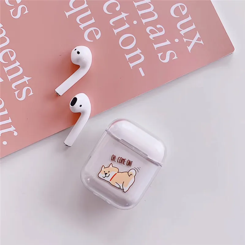 Мультфильм Bluetooth Беспроводной наушники чехол для AirPods Защитная крышка аксессуары милый Жесткий Чехол для Apple Airpods зарядки сумки - Цвет: A21