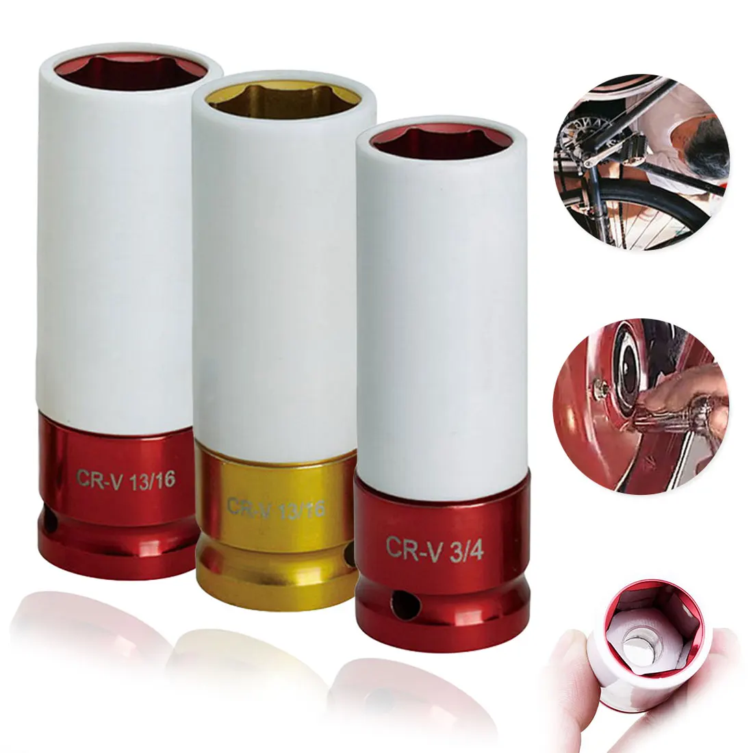 Цветная втулка для шины 1 шт. защитная настенная глубокая ударная гайка гнездо