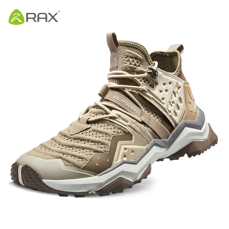 Rax Men Breathable Hiking Shoes Outdoor Trekking Boots Mens Sports Sneakers Mountain Boots Slip-resistant Waking Hiking Shoes