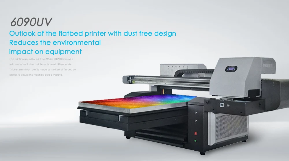 6090 uv планшетный принтер UV машина для Epson печатающая головка для бутылки деревянная упаковочная коробка печать с сертификатом CE