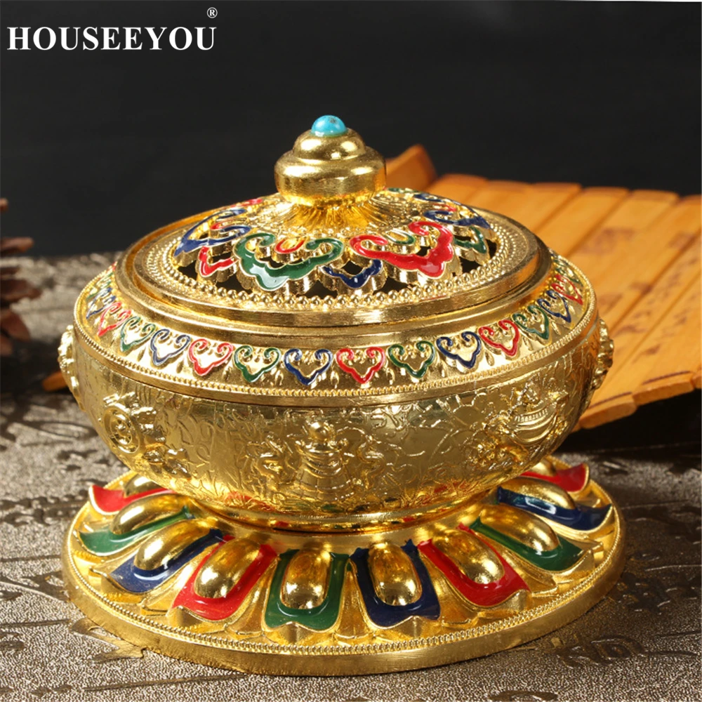 Декор винтажная металлическая зажигательная цинковая катушка для ладана