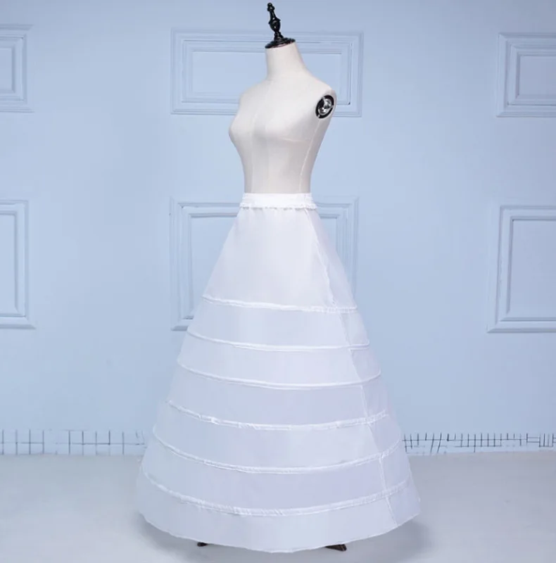 Кружевная Нижняя юбка с 6 ободками для бального платья свадебного нижнее белье из