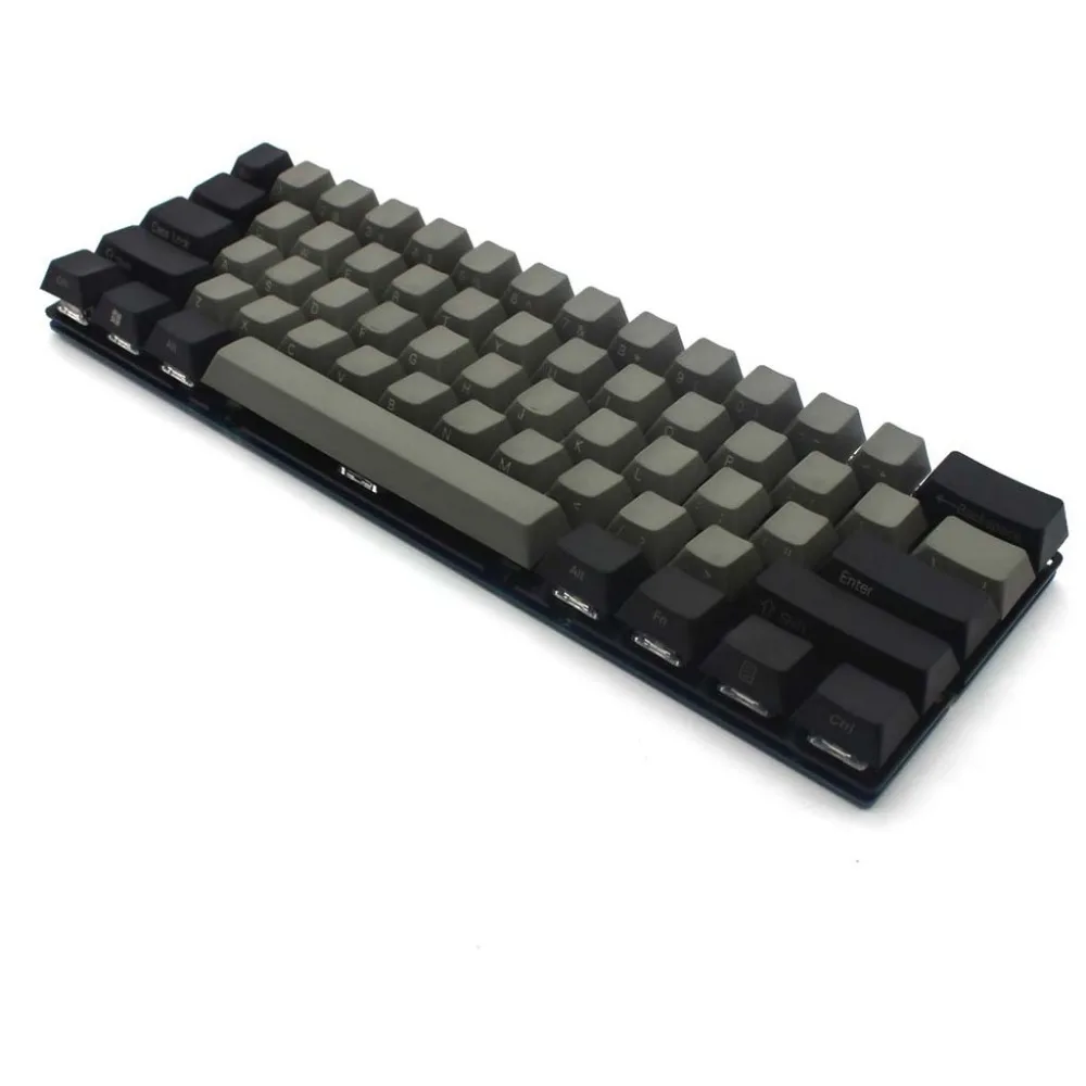 YMDK 104 87 61 черный серый смешанный PBT Вишневый профиль Keycap для 104 TKL 60% MX переключатели Механическая игровая клавиатура