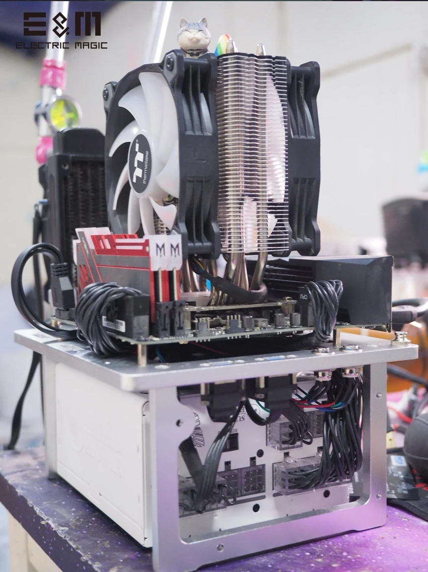 A4 Mini STX ITX MATX ATX PC тестовая скамья открытая рамка вентилятор водяного охлаждения USB 3,0 шасси DIY голый HTPC чехол для видеокарты